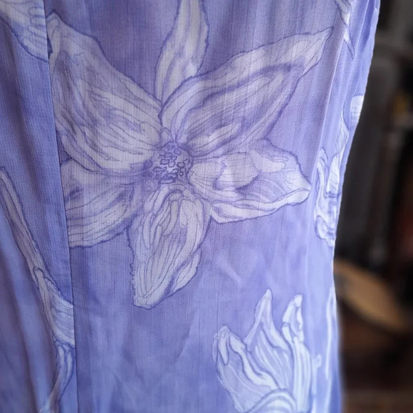 Hugo Buscati Collection Vintage Purple Floral Dress - Picture 3 of 7